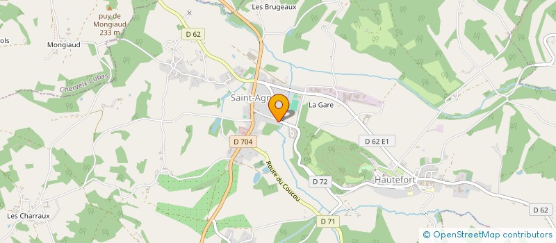 localisation de l'entreprise MAINTENANCE IMMOBILIER  HAUTEFORT