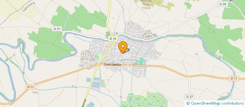 localisation de l'entreprise MAINTENANCE INDUSTR. ET DE TUYAUTERIE à CAPESTANG