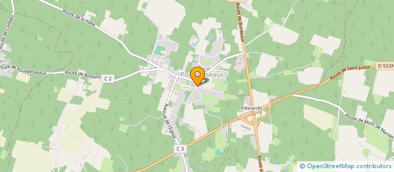 localisation de l'entreprise MAINTENANCE INDUSTRIELLE DES LANDES  POUYDESSEAUX