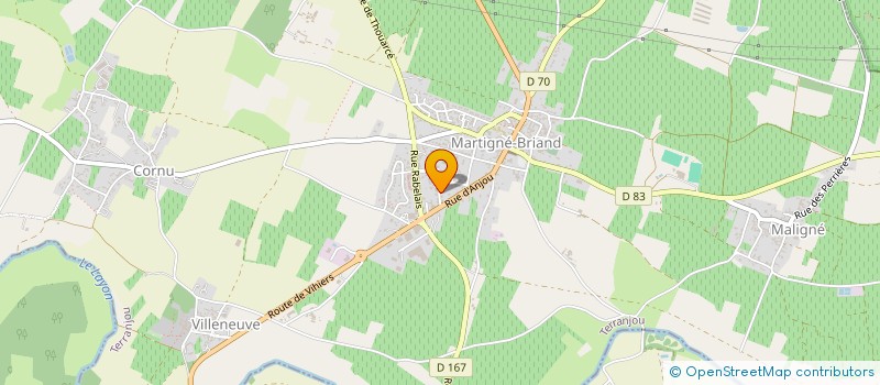 localisation de l'entreprise MAINTENANCE INDUSTRIELLE DU LAYON  TERRANJOU