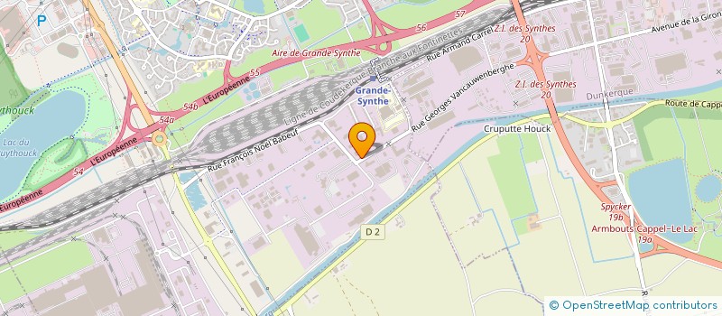 localisation de l'entreprise MAINTENANCE INDUSTRIELLE ET FERROVIAIRE à DUNKERQUE