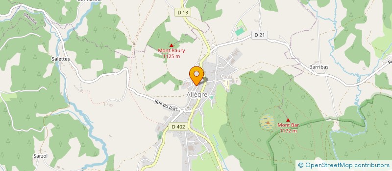 localisation de l'entreprise MAINTENANCE INDUSTRIELLE F. LEJARD  ALLEGRE