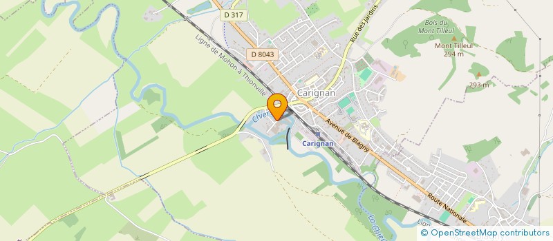 localisation de l'entreprise MAINTENANCE INDUSTRIELLE HENRY JULIEN  CARIGNAN