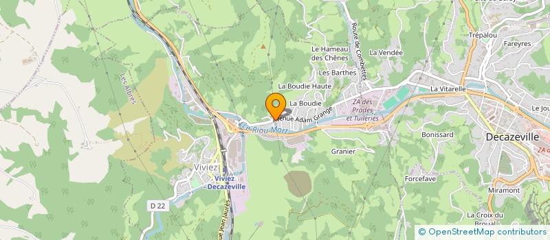 localisation de l'entreprise MAINTENANCE INDUSTRIELLE LOTOISE  VIVIEZ