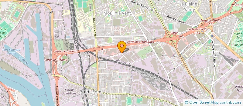 localisation de l'entreprise MAINTENANCE INDUSTRIELLE RHONE ALPES  VENISSIEUX