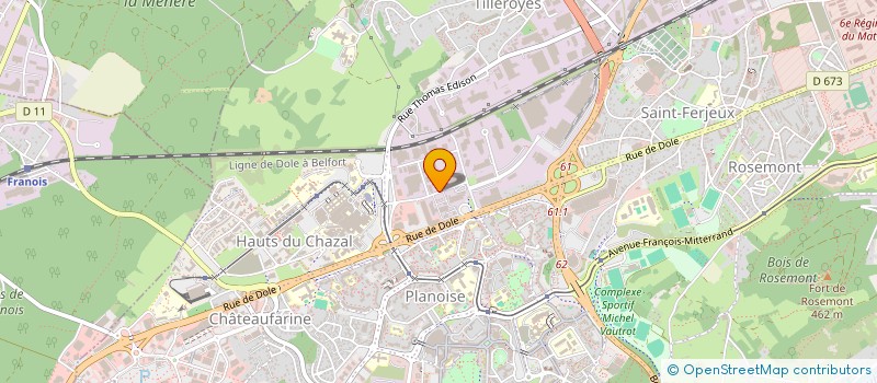 localisation de l'entreprise MAINTENANCE INDUSTRIES SERVICE à BESANCON