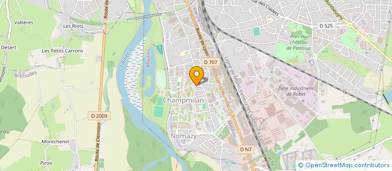 localisation de l'entreprise MAINTENANCE & INSTALLATION INCENDIE  MOULINS