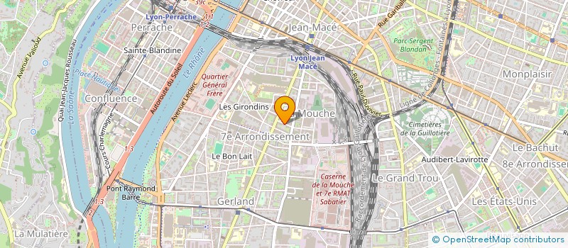 localisation de l'entreprise MAINTENANCE LIVRAISONS SERVICES  LYON 7EME