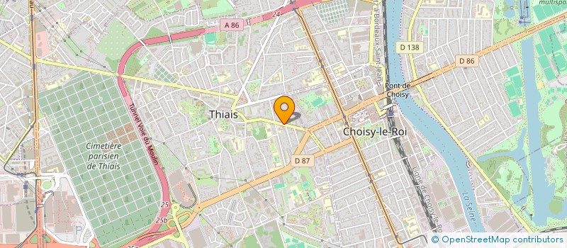 localisation de l'entreprise MAINTENANCE MECANIQUE DANS L'INDUSTRIE GRAPHIQUE  THIAIS