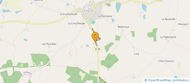 localisation de l'entreprise MAINTENANCE PLOMBERIE CHAUFFAGE à LESTERPS