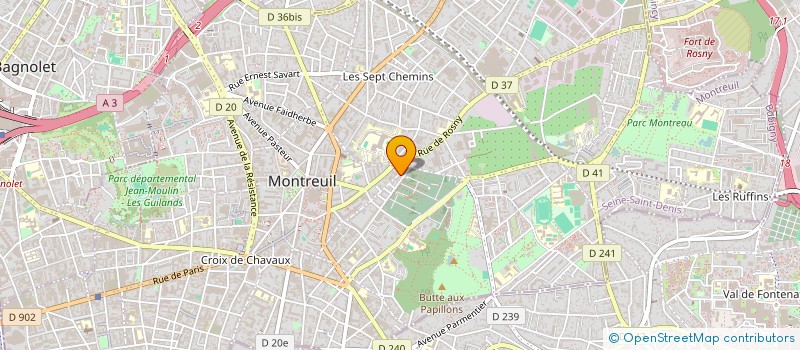 localisation de l'entreprise MAINTENANCE POINCONNAGE à MONTREUIL