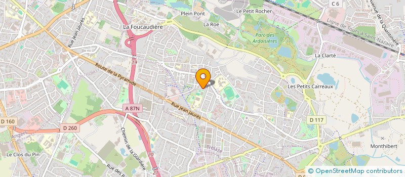 localisation de l'entreprise MAINTENANCE PRO ACTIVE DE L'ANJOU à TRELAZE