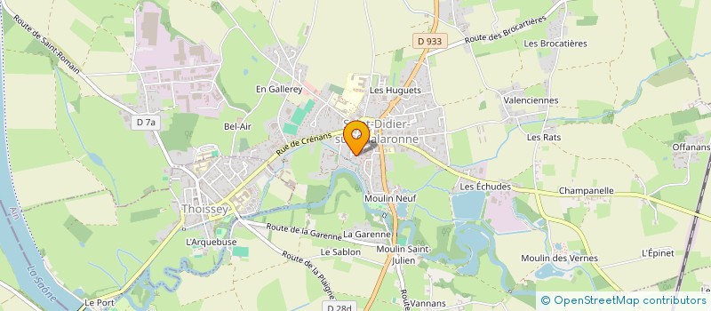 localisation de l'entreprise MAINTENANCE-SERVICES-CONSEILS à SAINT-DIDIER-SUR-CHALARONNE