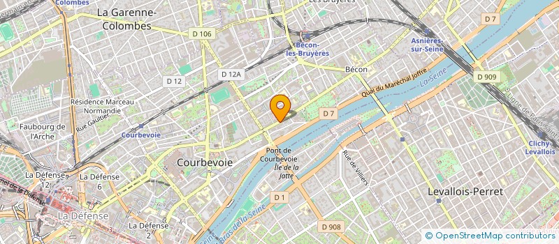 localisation de l'entreprise MAINTENANCE TECHNIQUE ENERGIE à COURBEVOIE