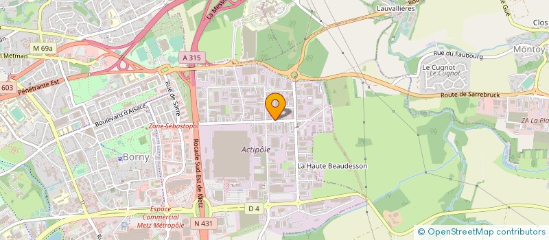 localisation de l'entreprise MAINTENANCE TECHNIQUE POMPAGE à METZ