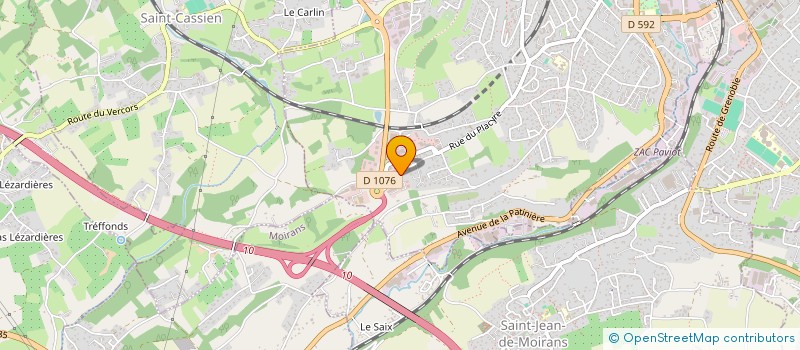 localisation de l'entreprise MAINTENANCE TOITURES INDUSTRIELLES  VOIRON