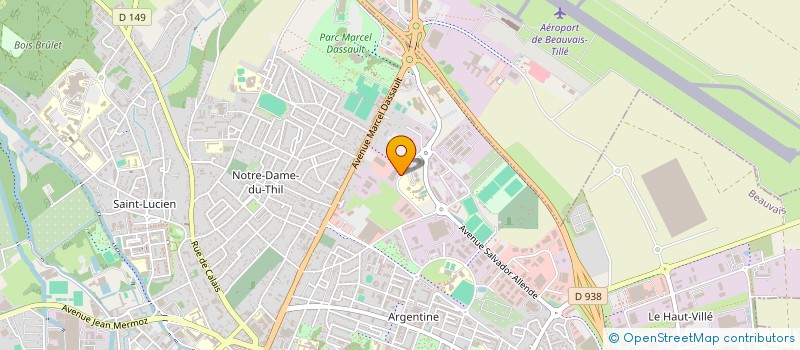 localisation de l'entreprise MAINTENANCE TOITURES SERVICES à BEAUVAIS