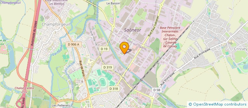 localisation de l'entreprise MAINTENANCE TRANSFERTS INDUSTRIELS ET SERVICES à CHALON-SUR-SAONE