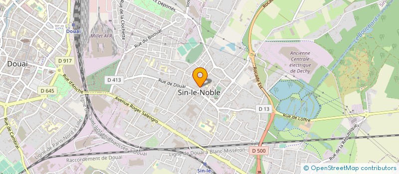localisation de l'entreprise MAINTENANCE TRAVAUX EQUIPEMENT ELECTRIQUE à SIN-LE-NOBLE