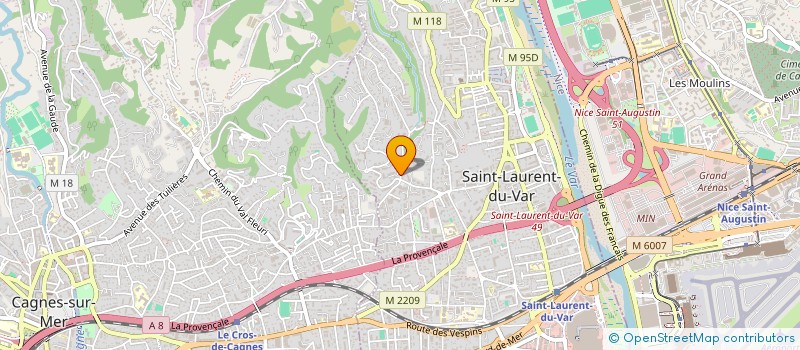 localisation de l'entreprise MAINTENANCE TRAVAUX ETANCHEITE à SAINT-LAURENT-DU-VAR
