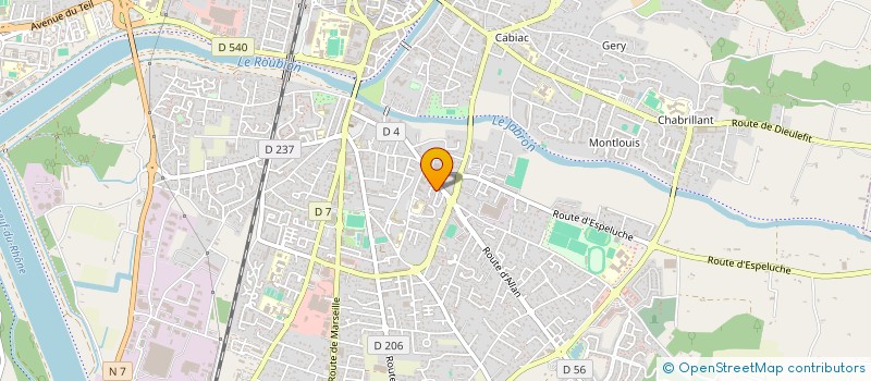 localisation de l'entreprise MAINTENANCE TRAVAUX SERVICES à MONTELIMAR