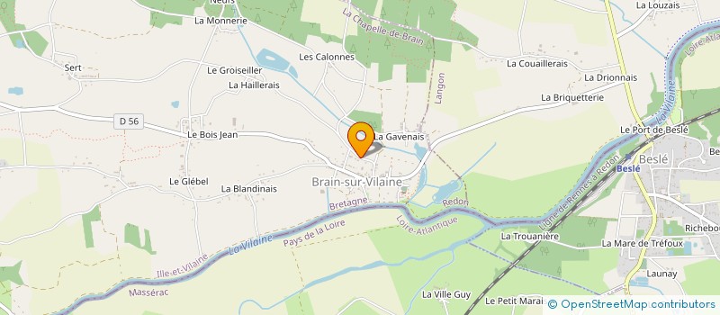 localisation de l'entreprise MAINTENANCE VENTILATION DE L'OUEST  LA CHAPELLE-DE-BRAIN