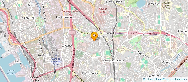 localisation de l'entreprise MAINTENANCEINDUS à MARSEILLE