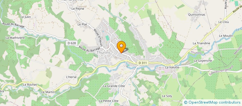 localisation de l'entreprise MAINTEO  THURINS