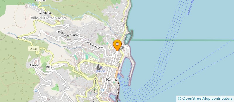 localisation de l'entreprise MAINTEX à BASTIA
