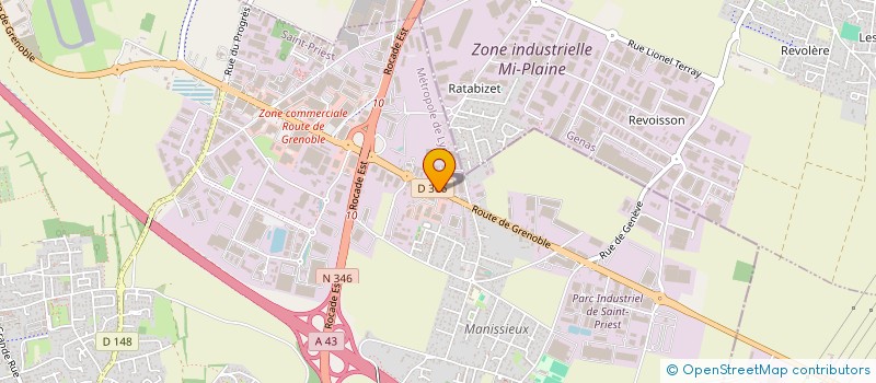 localisation de l'entreprise MAINTRONIC à SAINT-PRIEST