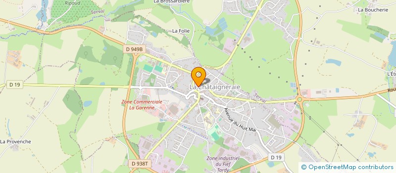 localisation de l'entreprise MAINVEST  LA CHATAIGNERAIE