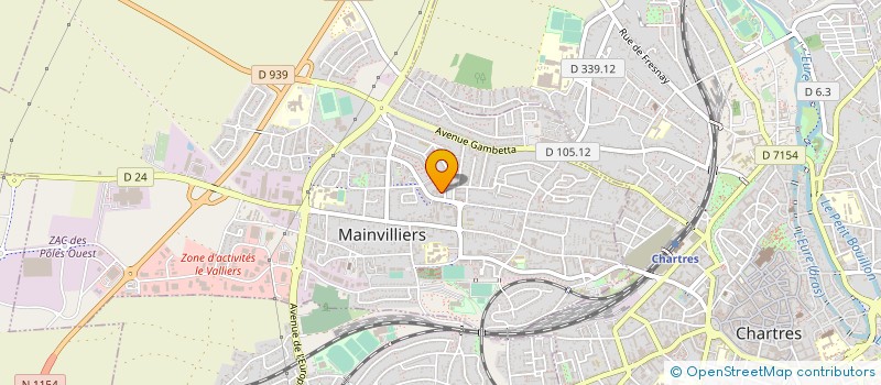 localisation de l'entreprise MAINVILLIERS-CHARTRES HANDBALL à MAINVILLIERS