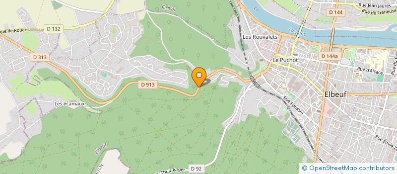 localisation de l'entreprise MAINZEREL  ELBEUF