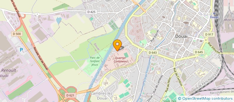 localisation de l'entreprise MAIO à DOUAI