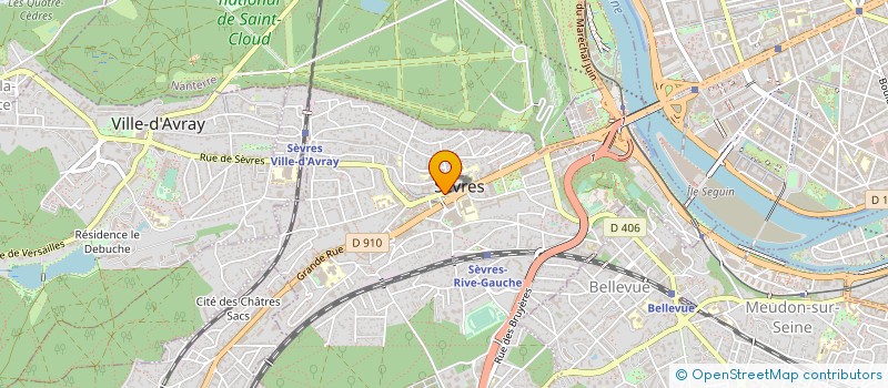 localisation de l'entreprise MAIR PRODUITS à SEVRES
