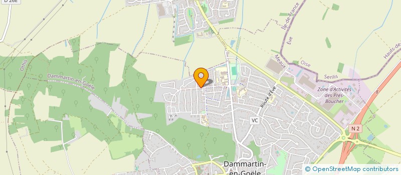 localisation de l'entreprise MAIRIC INVEST à DAMMARTIN-EN-GOELE