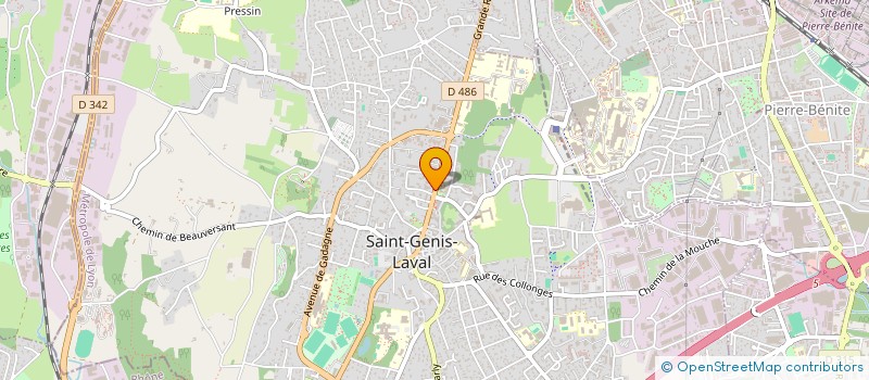 localisation de l'entreprise MAIRIE ESPACE CULTUREL à SAINT-GENIS-LAVAL