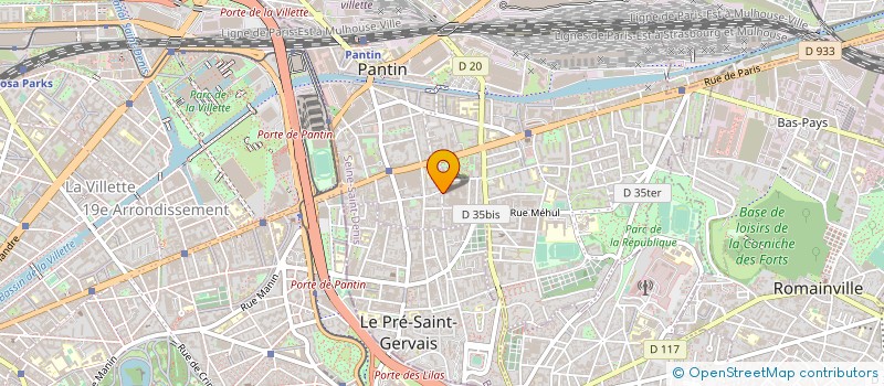 localisation de l'entreprise MAIRIES DE FRANCE à PANTIN