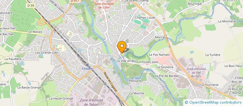 localisation de l'entreprise MAIS ACCUEIL GARENNE VALENTIN à CLISSON