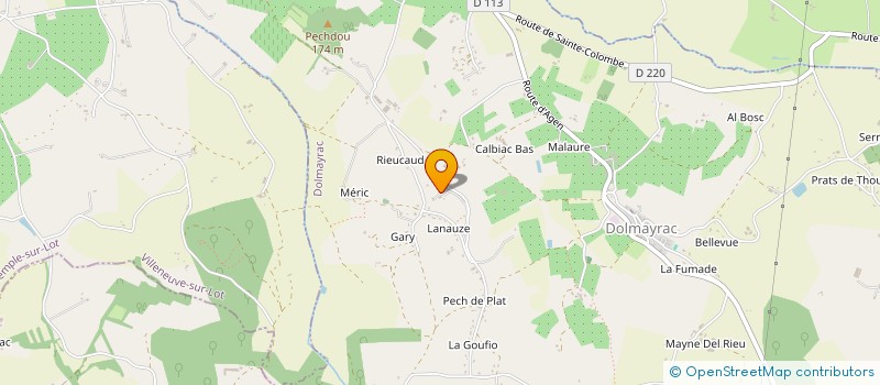 localisation de l'entreprise MAIS'ENDUIT  DOLMAYRAC