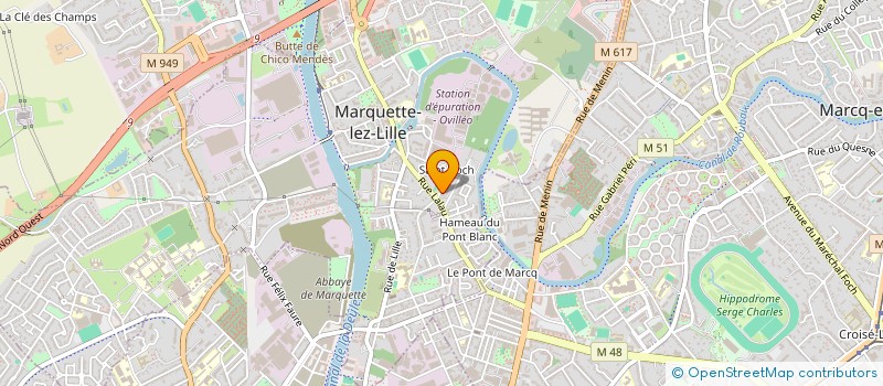 localisation de l'entreprise MAISERIES DU NORD & CIE SARL  MARQUETTE LEZ LILLE