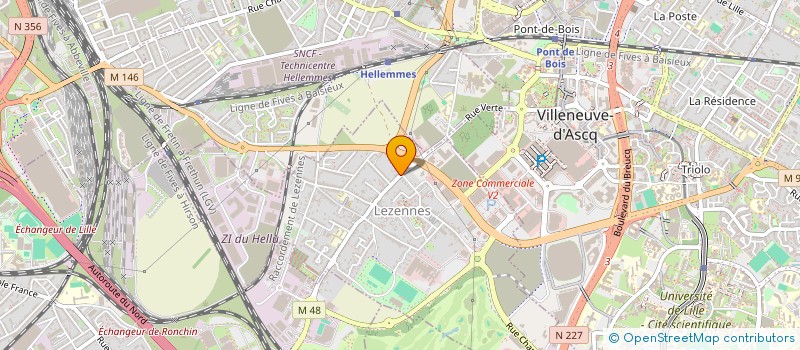 localisation de l'entreprise MAISO'NET à LILLE