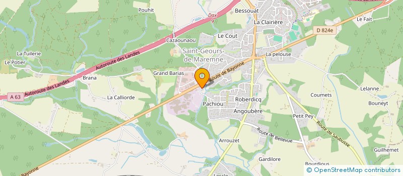 localisation de l'entreprise MAISOLIA ATLANTIQUE à SAINT-GEOURS-DE-MAREMNE