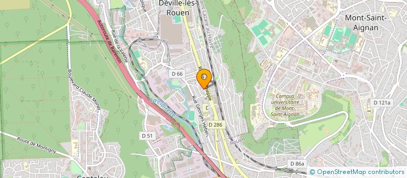 localisation de l'entreprise MAISON 35 RUE GAMBETTA  DEVILLE-LES-ROUEN