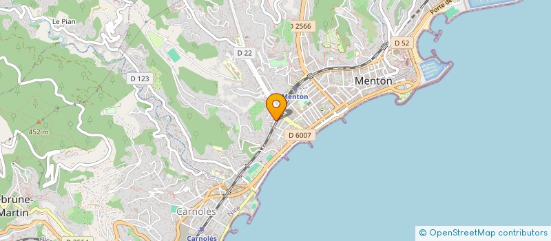 localisation de l'entreprise MAISON 5 ETOILES à MENTON