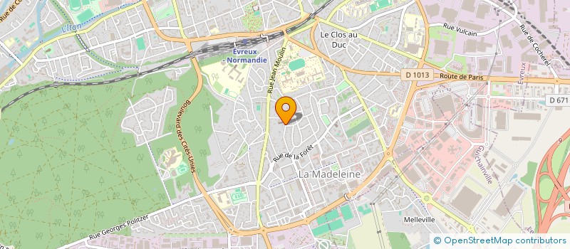 localisation de l'entreprise MAISON 57  EVREUX