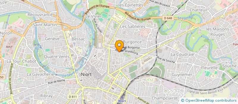 localisation de l'entreprise MAISON 60H à NIORT