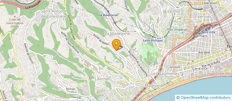 localisation de l'entreprise MAISON A à NICE
