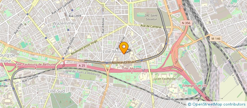 localisation de l'entreprise MAISON ACCUEIL DU TRAVAILLEUR à LILLE