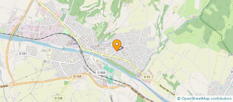 localisation de l'entreprise MAISON ACCUEIL PROTESTANTE POUR ENFANTS  CREST